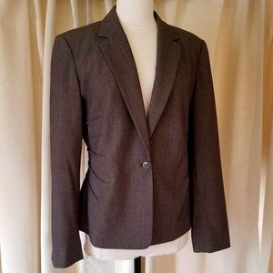 Dark Taupe Calvin Klein Jacket with Side Tucks